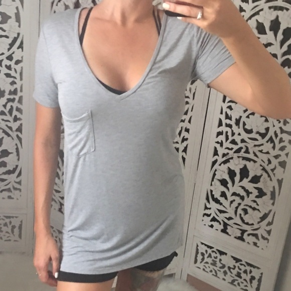 Deep V Buttery Soft Tee - Picture 7 of 7
